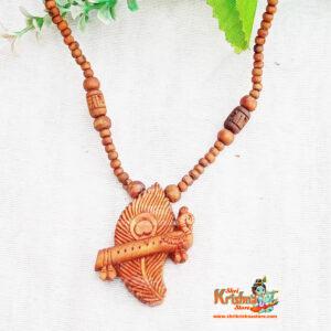 Krishna Flute Locket Tulsi Mala