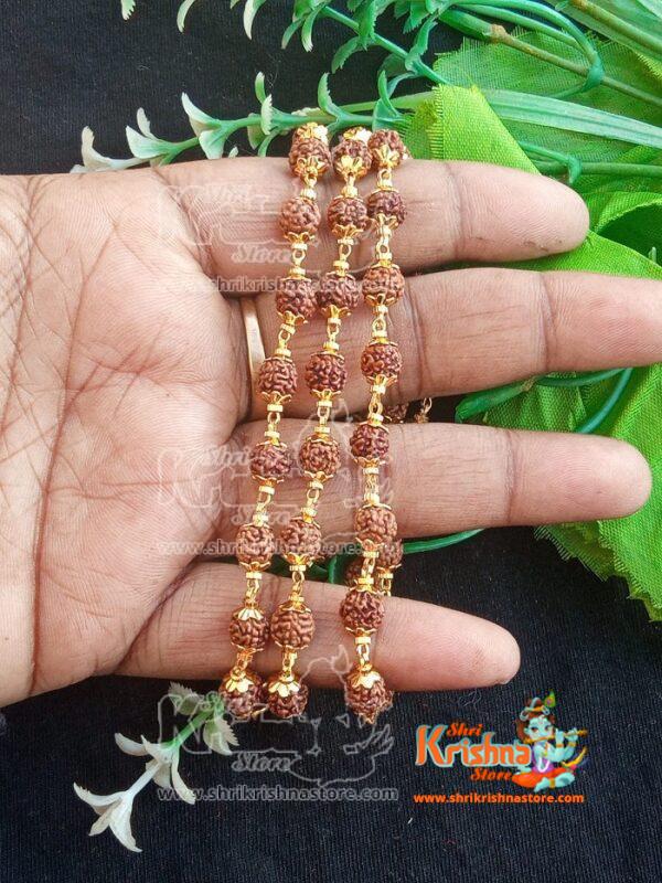 Lab Certified Panch Mukhi Rudraksh Mala for Neck (6 mm)