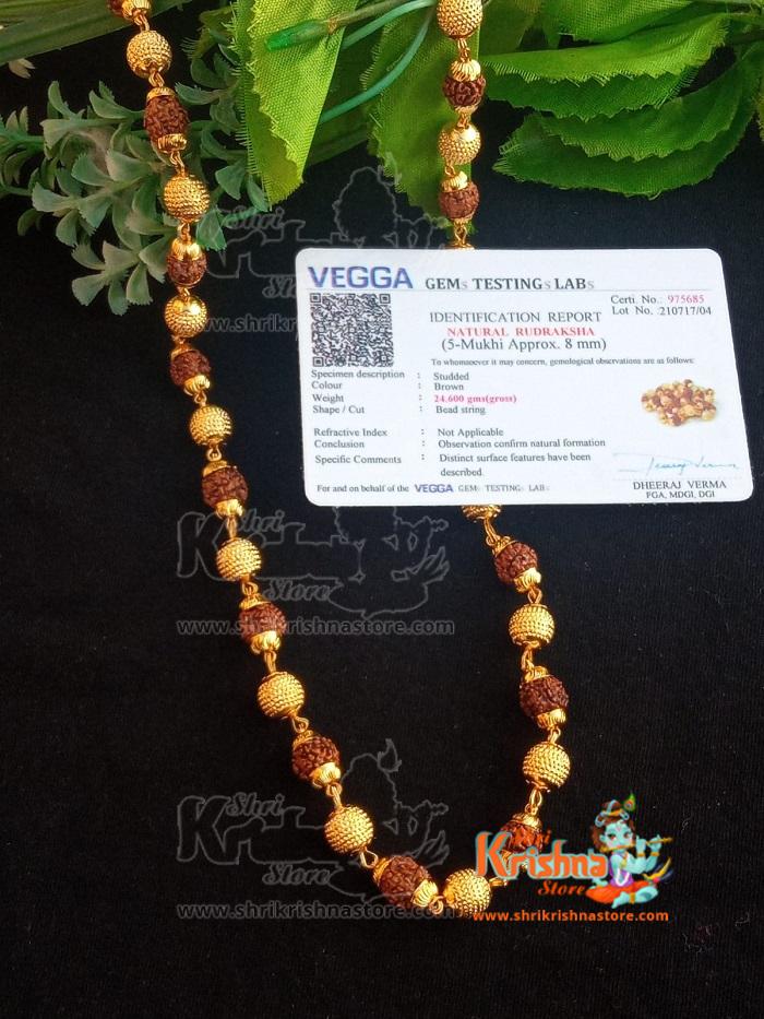 Gold rudraksha mala designs Clearance