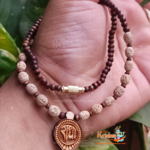 Beautifully Designed Shri Radha Tulsi Locket Mala