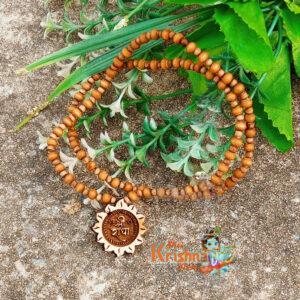 Shri Radha Tulsi Locket Mala Sun Design