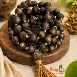 Dark Tulsi 27 + 1 Beads Japa Mala - Premium
