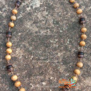 Beautifully Designed Sterling Silver Caped Original Tulsi Beads Mala