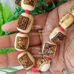 108 Beads Original Tulsi Radha Naam Japa Mala 20mm with one Guru Bead