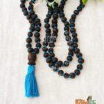 Beautiful Design Dark Shyma Tulsi 108 + 1 Beads Japa Mala