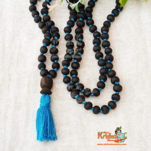 Beautiful Design Dark Shyma Tulsi 108 + 1 Beads Japa Mala