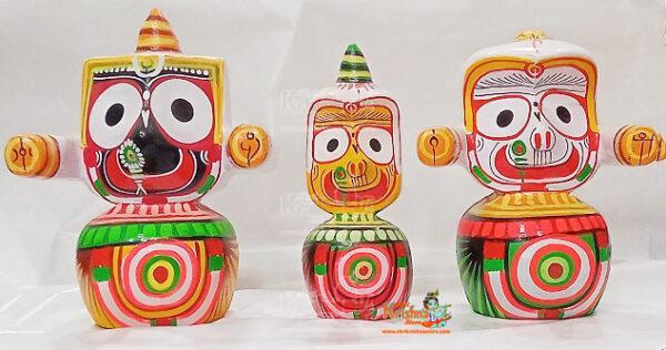 Lord Jagannath, Baladeva and Subhadra Set (12 Inch)