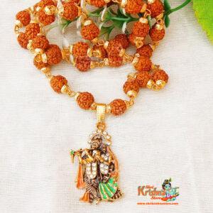 Shri Krishna Pendant with Shiv Rudraksha Chain