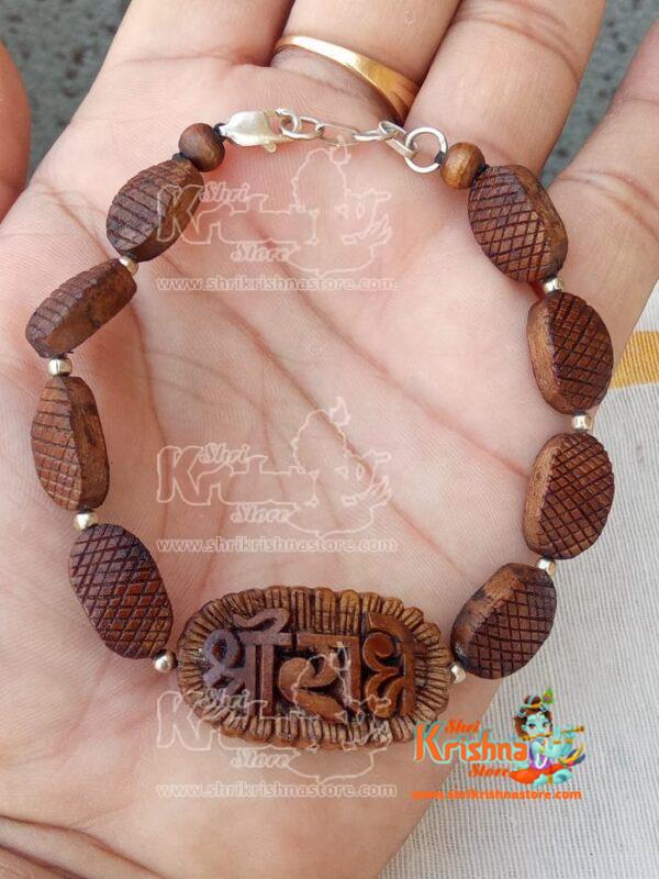 silver sterling Tulsi Beads Beautiful Design Bracelet
