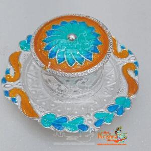 Silver Kumkum Box