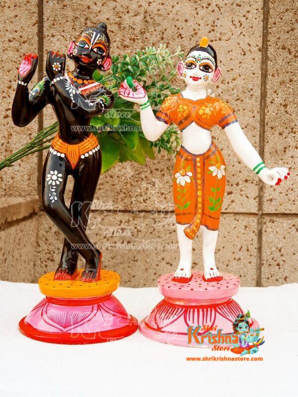 Designer Radha Krishan Jugal Murti Pure Brass