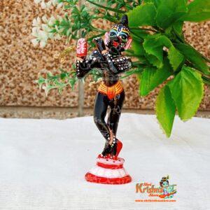 Hand Painted Lord Krishna Black Idol – 5 Inches