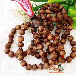 Shyama Tulsi Beads Knotted Japa Mala 108 + 1 Guru Bead