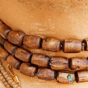 Original Tulsi Kanthi Mala 3 Round Natural Brown Color