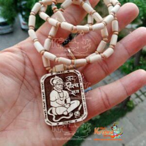 Jai Bajrang Bali Baba Tulsi Locket Mala-Premium Tulsi Beads