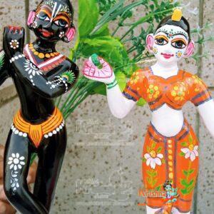 Designer Radha Krishan Jugal Murti Pure Brass