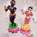 Radha Krishna Jugal Murti Pure Brass – Premium