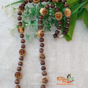 Om Naam Tulsi Kanthi Mala Sterling Silver