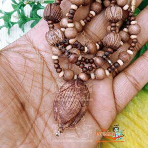 Lotus Beads Tulsi Carved Beads Mala