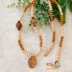 More Pankh With Lotus Tulsi Beads Mala