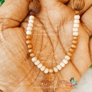 More Pankh With Lotus Tulsi Beads Mala