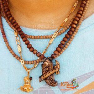 Shri Krishna Bansuri Tulsi Locket Mala
