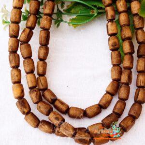 Original Tulsi Kanthi Mala 3 Round Natural Brown Color
