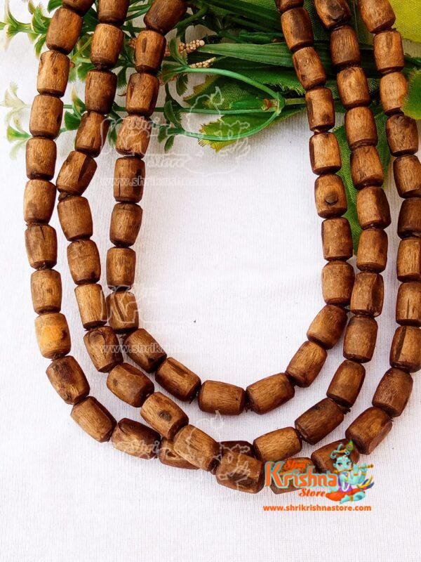 Original Tulsi Kanthi Mala 3 Round Natural Brown Color