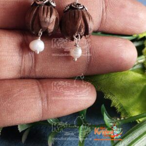 Lotus Tulsi Beads Design Earrings