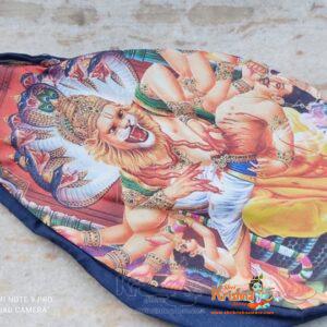 Nrisimhadev Prayer Bead Bag / Japa Mala Bag / Gomukhi - Premium