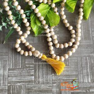 108 Beads Tulsi Japa Mala With Yellow Tassel