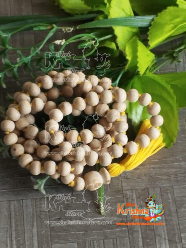 108 Beads Tulsi Japa Mala With Yellow Tassel