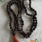 Dark Shyma Tulsi 108 + 1 Beads Japa Mala-Beautiful Design