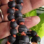 Dark Shyma Tulsi 108 + 1 Beads Japa Mala-Beautiful Design