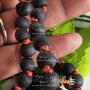 Dark Shyma Tulsi 108 + 1 Beads Japa Mala-Beautiful Design