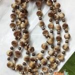 Om Namah Shivaya Tulsi Beads Kanthi Mala-Three Round
