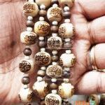 Om Namah Shivaya Tulsi Beads Kanthi Mala-Three Round