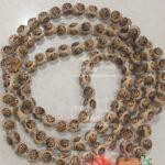 Three Sided Ram Ram Ram Tulsi Beads Carving Japa Mala 108 Beads