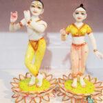 Marble Iskcon Radha Krishna Statue