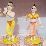 Marble Iskcon Radha Krishna Statue