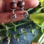 Sterling Silver Tulsi Beads Design Earrings
