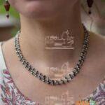 Black Tulasi Silver 3 Round Kanthi Mala