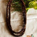 Natural Tulsi Beads Two Round Kanthi Mala