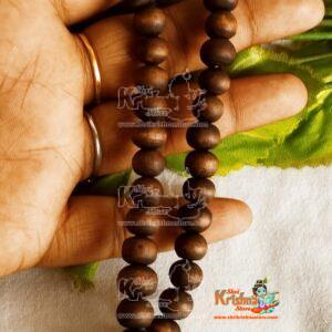 Natural Tulsi Beads Two Round Kanthi Mala