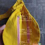 Cotton Plain Japa Bags Yellow Color