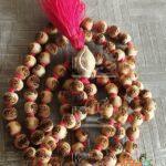 Om Namah Shivay 108 + 1 Guru Beads Original Tulsi Japa Mala – 14 mm