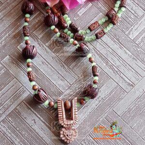 Radha Tilak With Tulsi Lotus Beads And Crystal