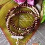 Silver Narasimha dev Ji Kavach with Tulsi Kanthi Beautiful Design Mala