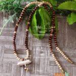 Silver Narasimha dev Ji Kavach with Tulsi Kanthi Beautiful Design Mala