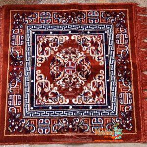 Mat Dark Mustured Color Pooja Aasan (2 Ft X 2 Ft) - Premium
